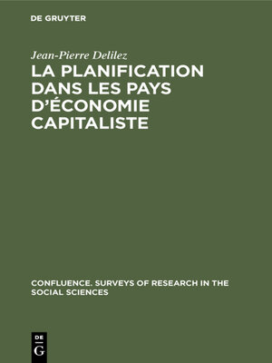 cover image of La planification dans les pays d'économie capitaliste